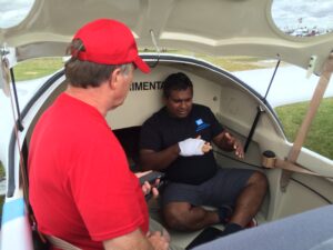 20160728 Jay and NexAire Avionics Plymouth MA at N71RJ Radios-2