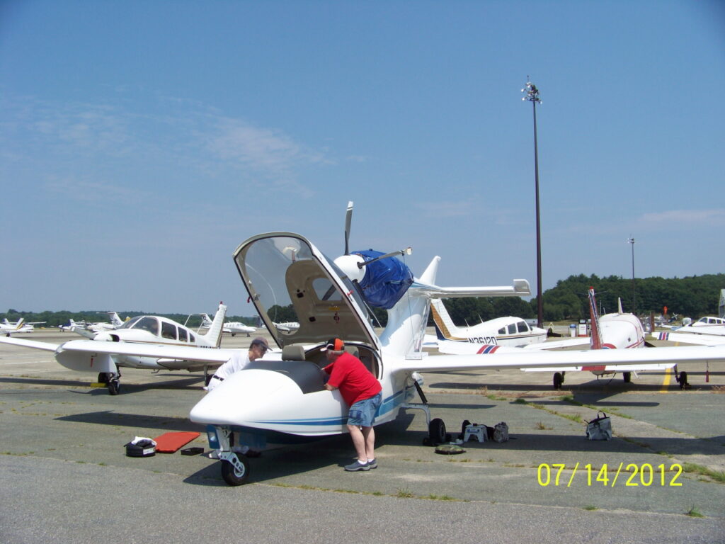 Steve Wightman with Super Seawind